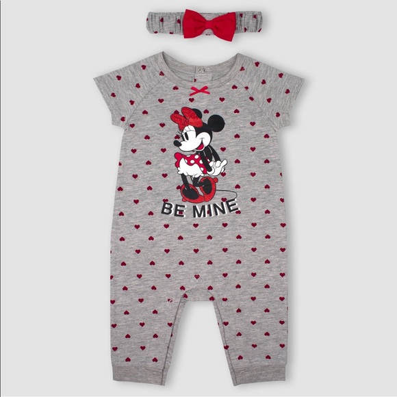 Other - Baby Girls’ Disney Minnie Mouse Romper w/ Headband